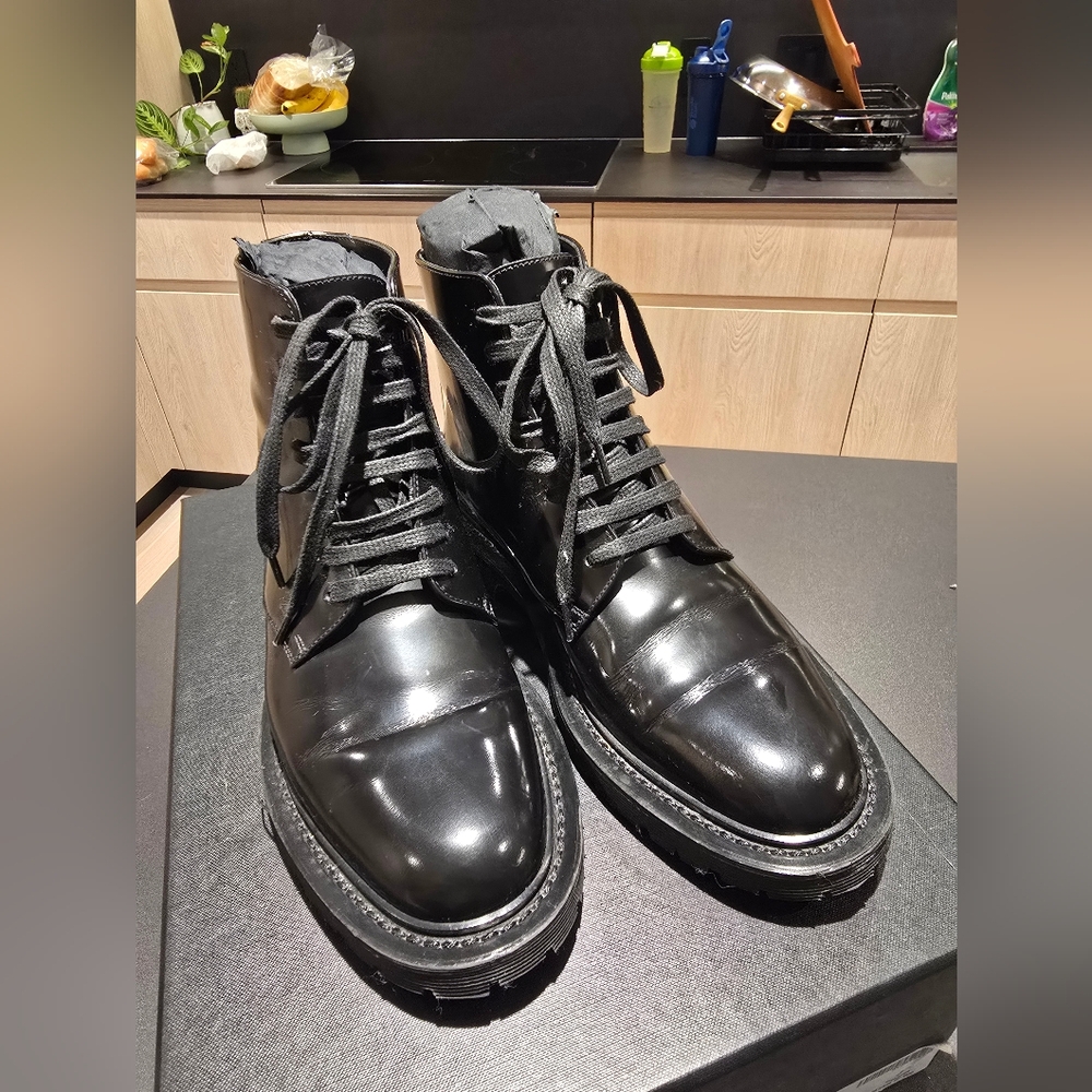 Saint Laurent Army Lace-Up Boots